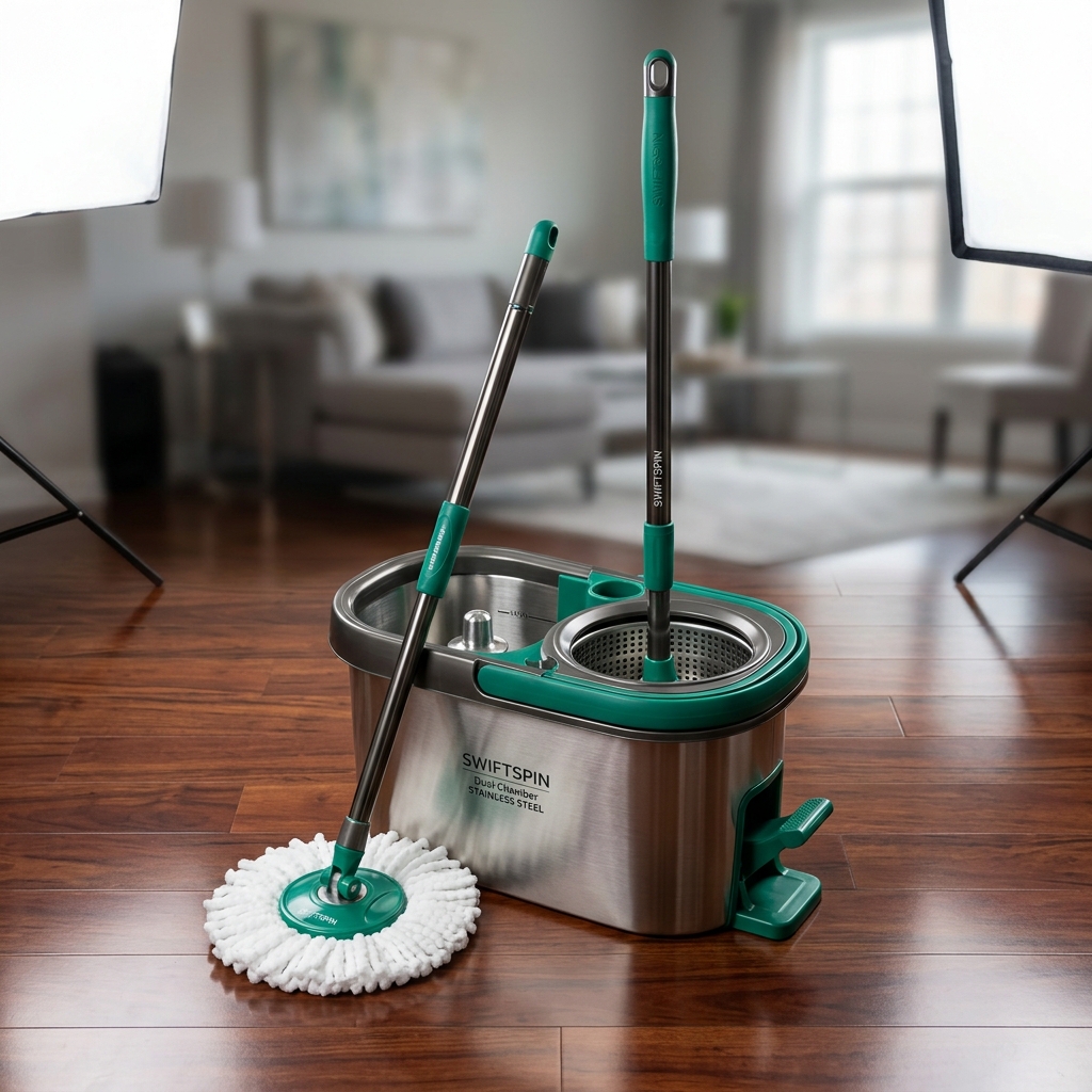Mopa Limpiadora 360 con Escurridor Automático